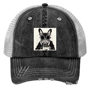 Discover I love dog and coffee Trucker Hats
