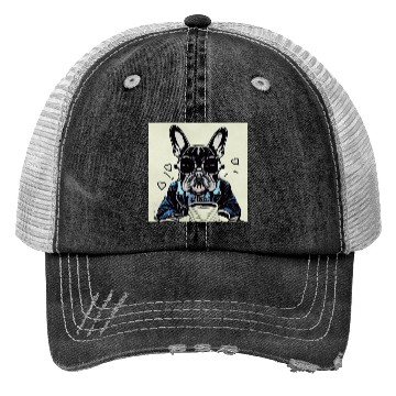 Discover I love dog and coffee Trucker Hats