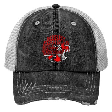 Discover Christmas Trucker Hats, Merry Fishmas And Happy New Deer