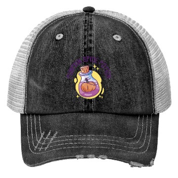 Discover Pumpkin Spice Potion Coffee Enthusiast Halloween Trucker Hats