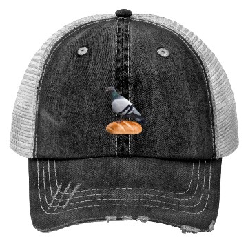 Discover Pigeon the bread lover Trucker Hats