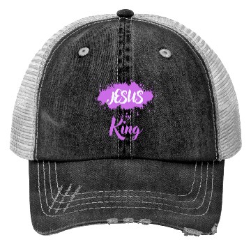 Discover JESUS is my King Trucker Hats