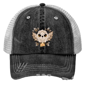 Discover owl mail of leaves Trucker Hats