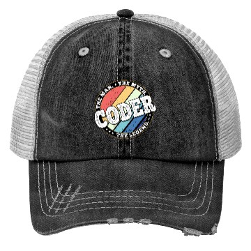 Discover Coder. The man. The myth. The legend. Trucker Hats