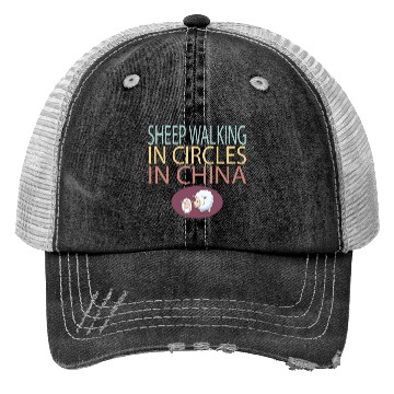 Discover SHEEP WALKING IN CIRCLES IN CHINA Trucker Hats