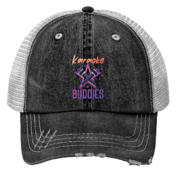 Discover Karaoke Singer Friends Besties 80s Trucker Hats