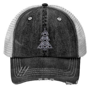 Discover Christmas tree from snowflakes gift idea Trucker Hats