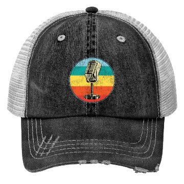 Discover Karaoke Singer Microphone Vocalist Trucker Hats