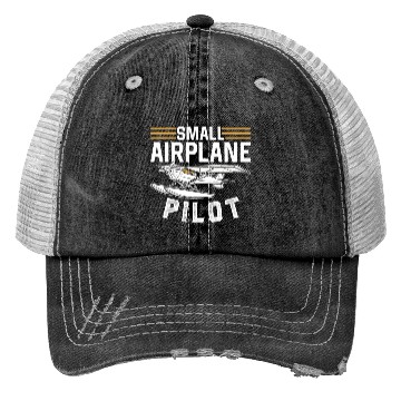 Discover Small Airplane Pilot Aircraft Private Trucker Hats