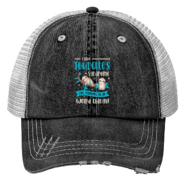 Discover I Have Tourette's Syndrome Teal Ribbon Disability Trucker Hats