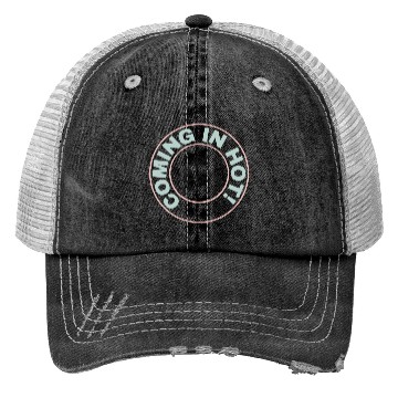 Discover Coming in Hot - Black Glue Gun Trucker Hats