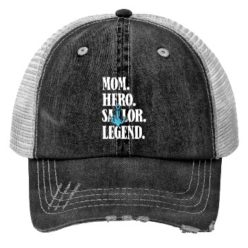 Discover Sailing Sailor Mom Sailboat Women Trucker Hats