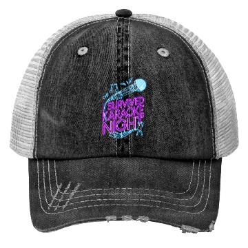 Discover Karaoke Singer 80s Retro I Trucker Hats
