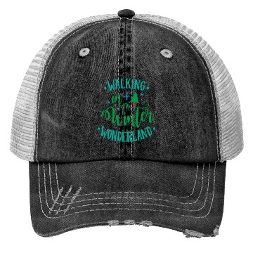 Discover Green Blue Christmas Quote Trucker Hats
