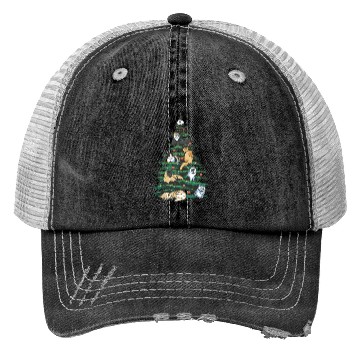 Discover Cat Cats Christmas Tree Pajama Lights Holidays Trucker Hats