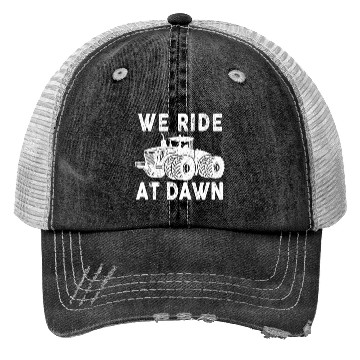 Discover We Ride At Dawn Dad Lawn Mower Make Laugh Day Yard Trucker Hats