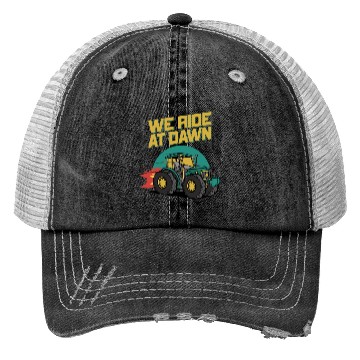 Discover We Ride At Dawn Dad Lawn Mower Make Laugh Day Yard Trucker Hats
