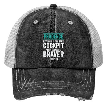 Discover Prudence Wisdom Quotes Pilot Philosophy Trucker Hats