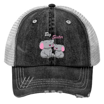 Discover Elephants - Big Sister Trucker Hats