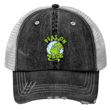 Discover Peas on Earth - environmentalist Trucker Hats