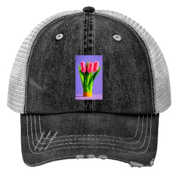 Discover Tulips Trucker Hats