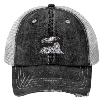 Discover tiger mountains Trucker Hats