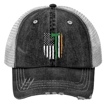 Discover Irish Firefighter American Flag Ireland Trucker Hats
