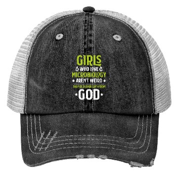 Discover Microbiology Microbiologist Biology Biologist Trucker Hats