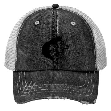Discover Alpha Wolf Pack Logo Trucker Hats