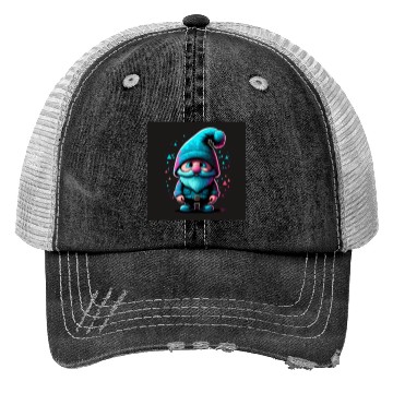Discover Cyberpunk Gnome Trucker Hats
