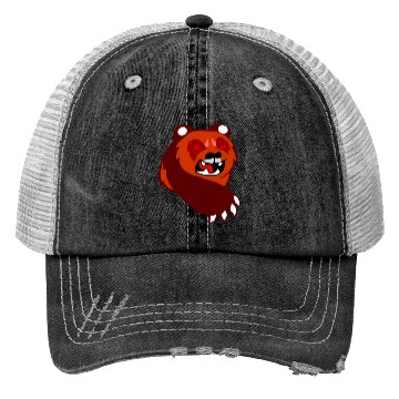 Discover angry panda Trucker Hats