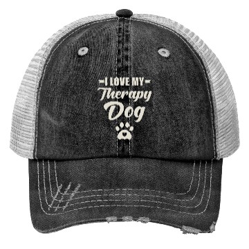 Discover I Love My Therapy Dog Trucker Hats