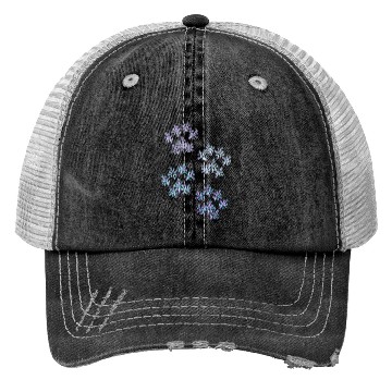 Discover Snowflake Paws (Pastel) Trucker Hats