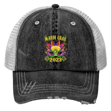Discover Beads Bling Party - Mardi Gras 2023 Trucker Hats