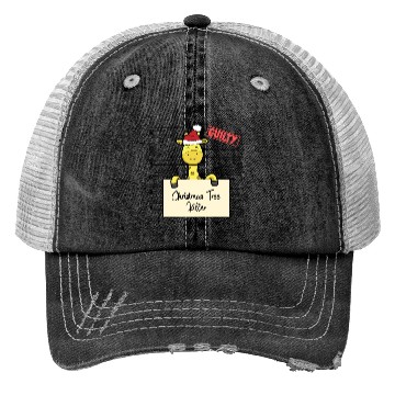 Discover Giraffe christmas funny prison Trucker Hats