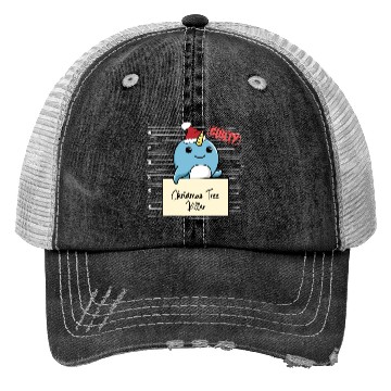 Discover Narwhal christmas funny prison Trucker Hats