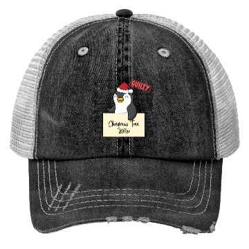 Discover Penguin christmas funny prison Trucker Hats