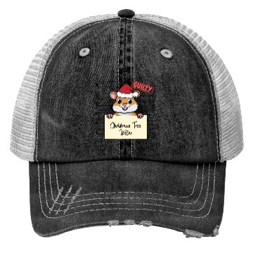 Discover Hamster christmas funny prison Trucker Hats