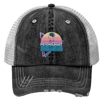 Discover Psychologist Psychology Retro Trucker Hats