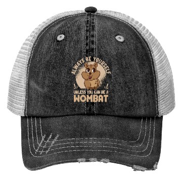 Discover Native Australian Animal Lovers Cute Wombat Trucker Hats