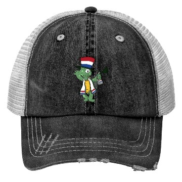 Discover Dutch Fan Turtle Trucker Hats