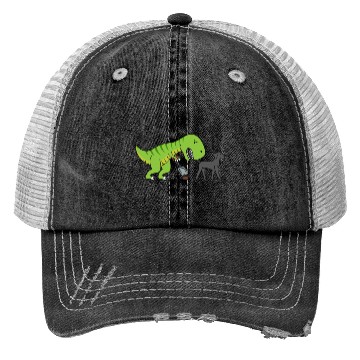 Discover Great Dane T-Rex Dinosaur Poop Trucker Hats