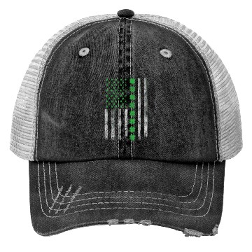 Discover St Patricks Day United States Flag Irish Trucker Hats