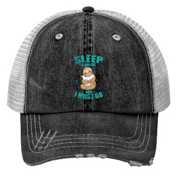 Discover Sleep is Calling and I must go Sloth Trucker Hats