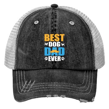 Discover Best dog dad ever Trucker Hats