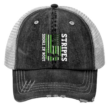Discover Look At Those Stripes - Lawn Mowing Funny Dad Lawn Trucker Hats