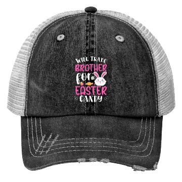 Discover Will Trade Brother for Easter Candy Eggs Kids Boys Trucker Hats