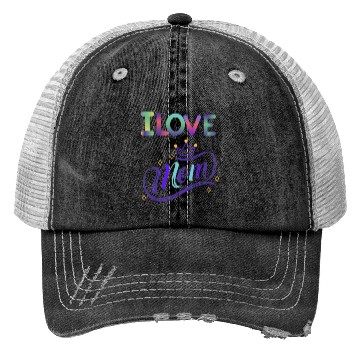 Discover I love you mom Trucker Hats