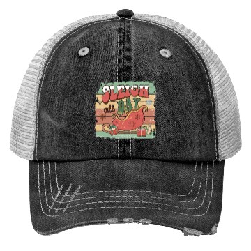 Discover Sleigh all day Trucker Hats