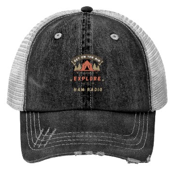 Discover Ham Radio Adventure Motivational Quote Trucker Hats